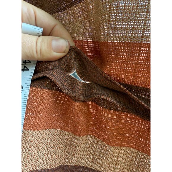 70s Fall Stripes Round Tablecloth Custom Made 62" Diameter - Picture 7 of 7